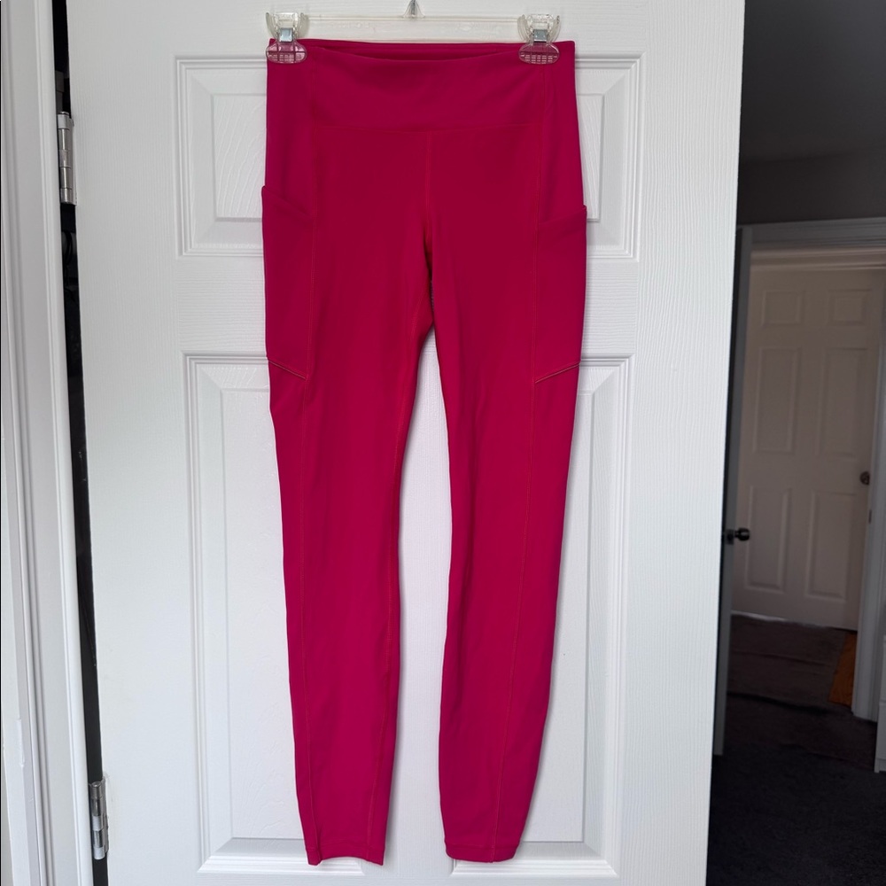 Lululemon Pink Leggings with Side Pockets (NEW)